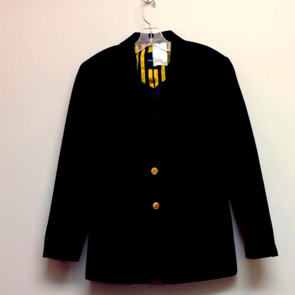 BOYS’ NAUTICA SIZE 10 REGULAR NAVY BLAZER SPORTS JACKET